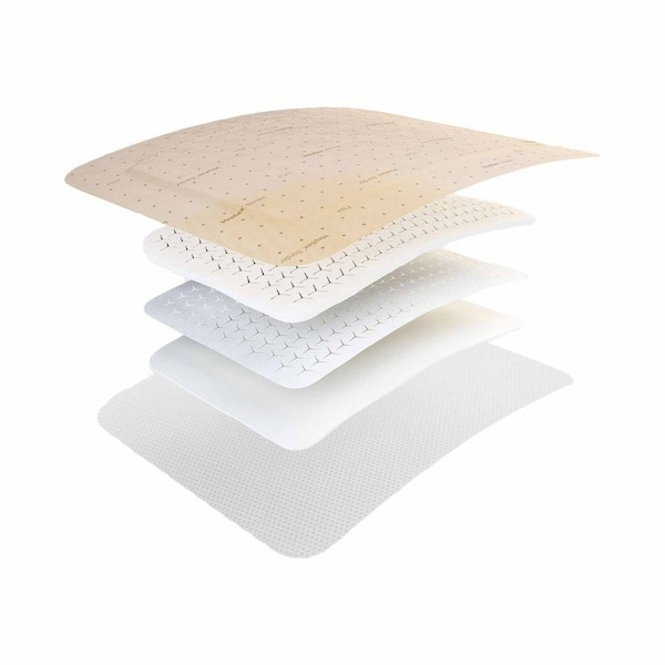 Mepilex Border Flex Foam Dressing, 6 Inch X 6 Inch, With Border, Film Backing, Silicone Adhesive, Square, Sterile, 5PK 595400 - main